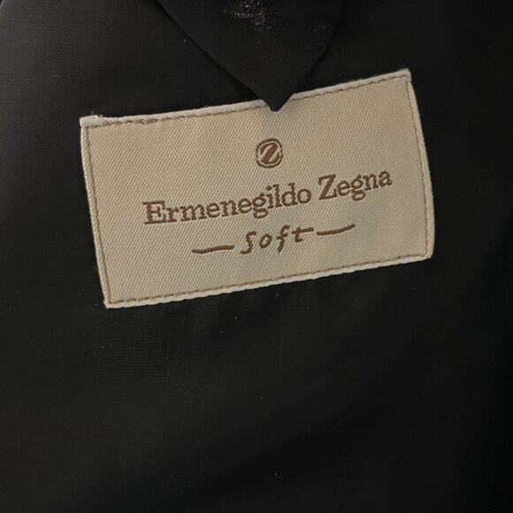Ermenegildo Zegna 42R Cashmere Cotton Soft Line Blazer Ventless 2-Button - Picture 11 of 12